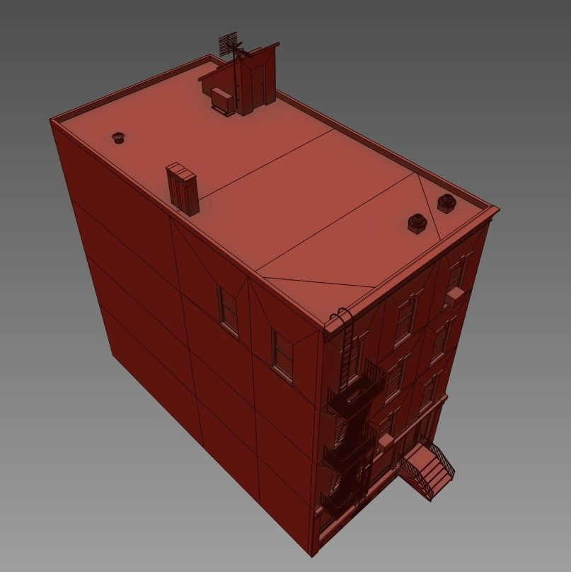 NYC Building Low-poly 3D model_8