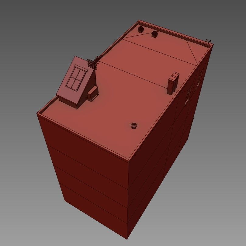 NYC Building Low-poly 3D model_9