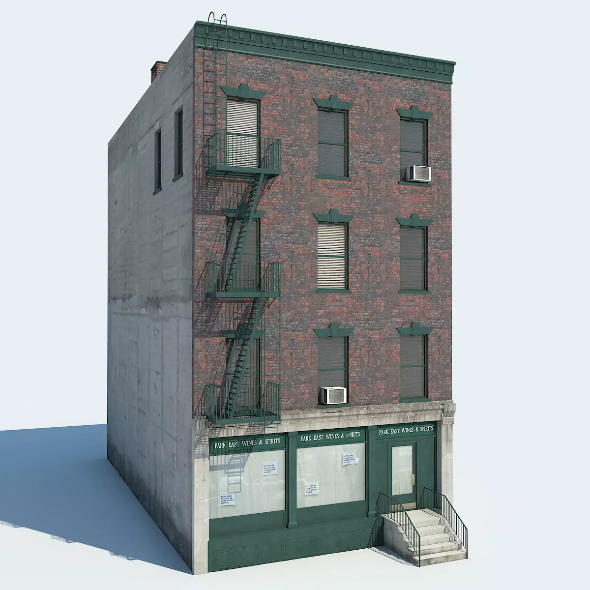 NYC Building Low-poly 3D model_0
