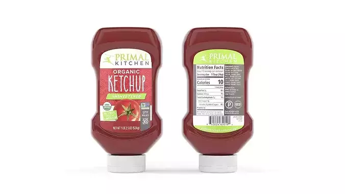 Ketchup Bottle 3D model