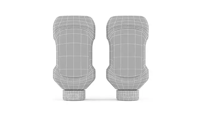 Ketchup Bottle 3D model 6