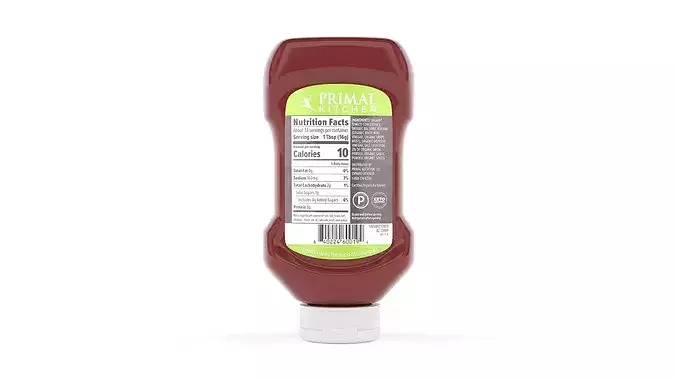 Ketchup Bottle 3D model 3