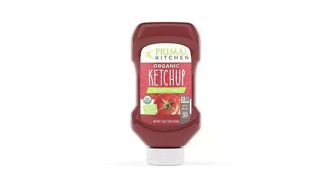 Ketchup Bottle 3D model 2