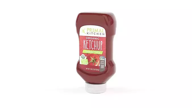 Ketchup Bottle 3D model 4