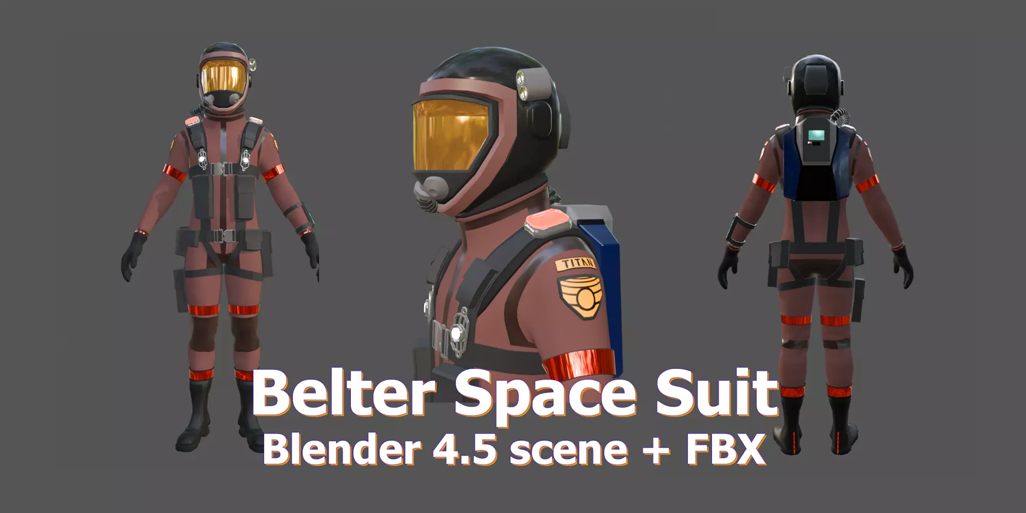Belter Space Suit Model 3D model