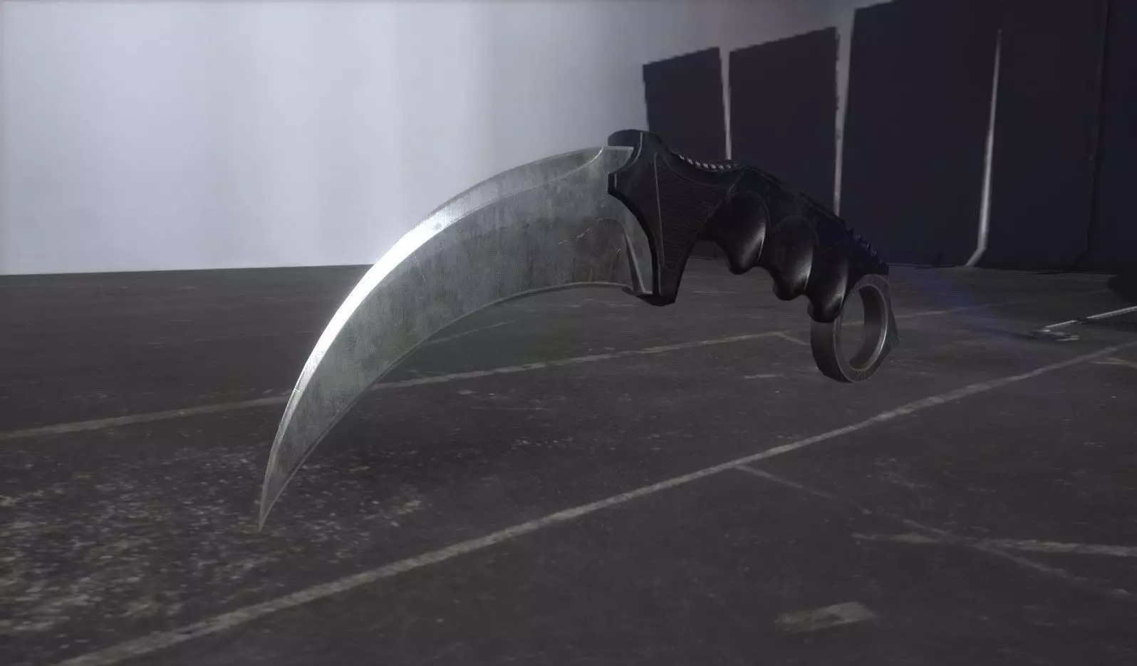 Karambit Knife Free low-poly 3D model