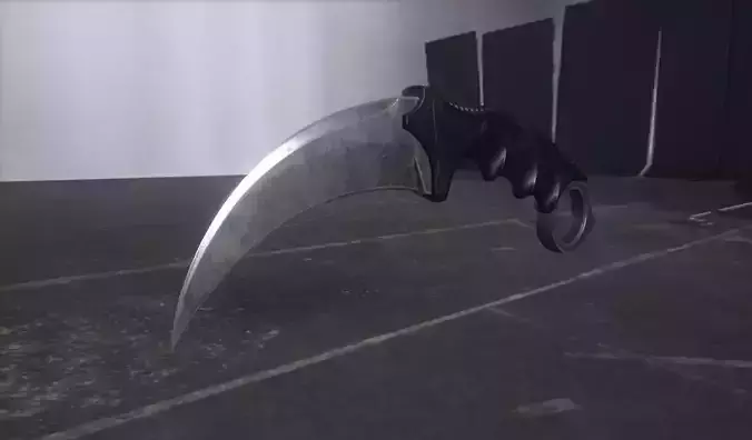 Karambit Knife Free low-poly 3D model