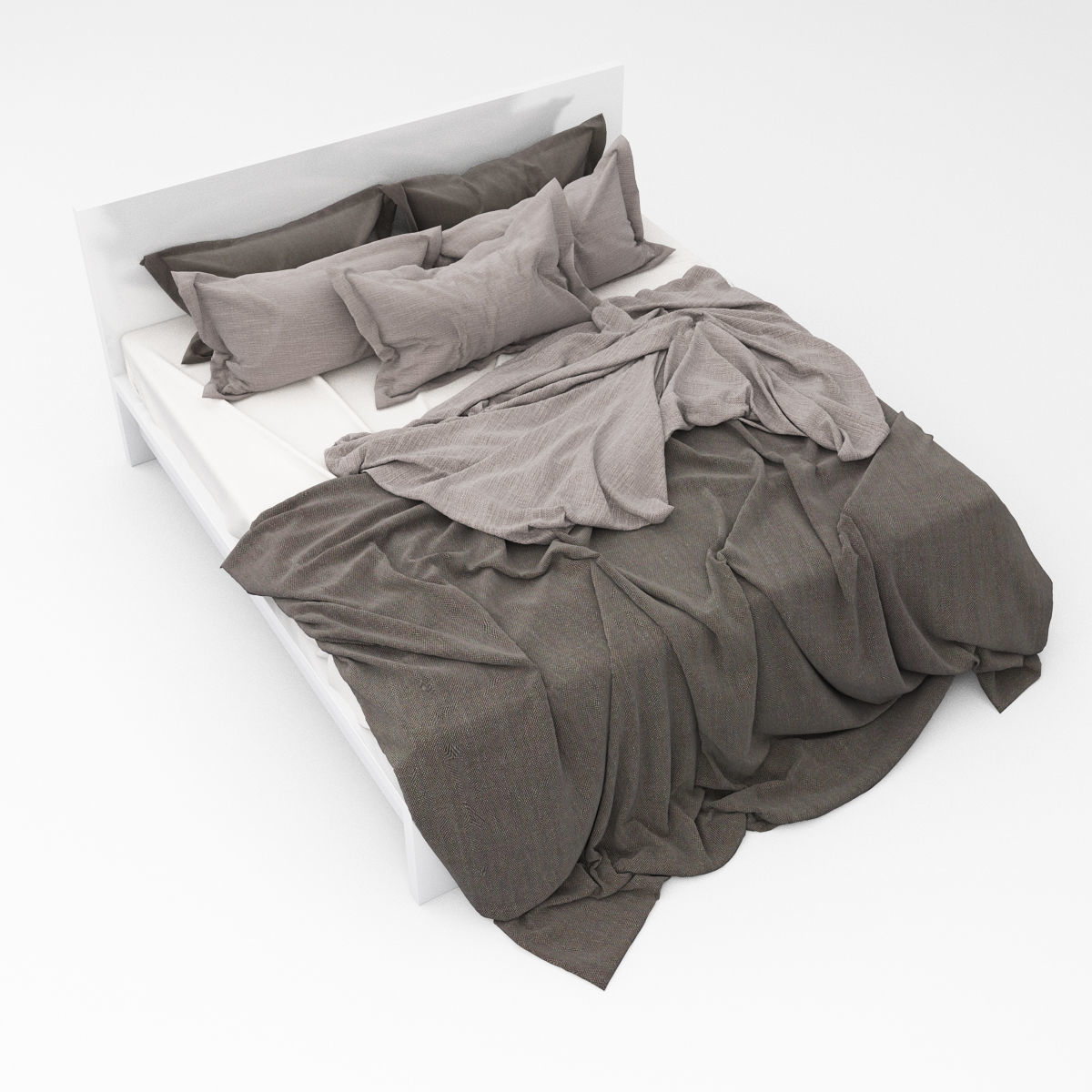Bed Collection 10 3D model_4