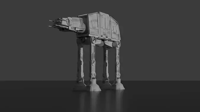 3D model ATAT Blender Model Rigged and Animated VR / AR / low-poly ...