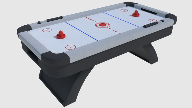Air Hockey - Game Ready Low-poly 3D model