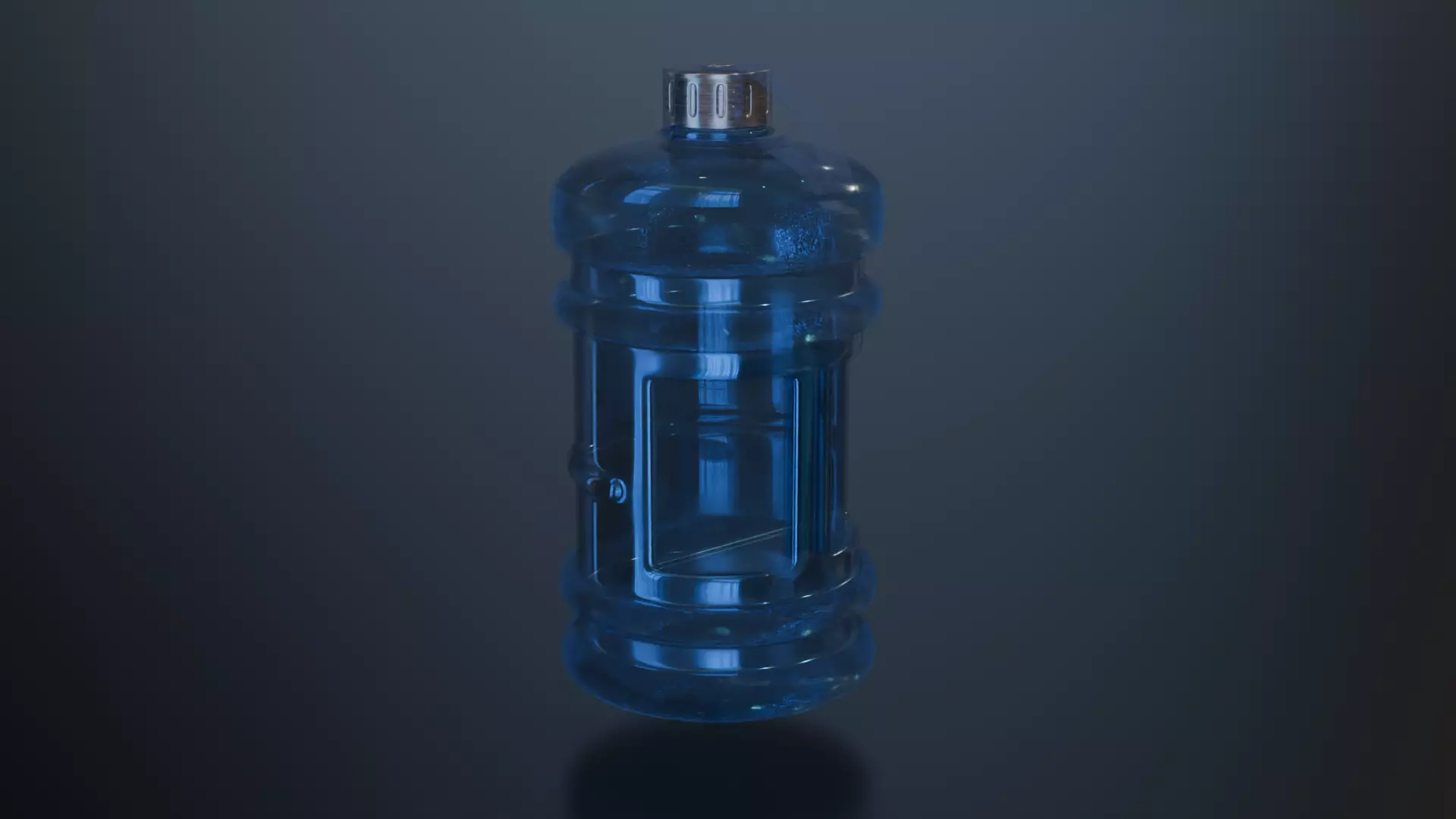 Blue Water Gallon - Realistic Sports Bottle Free 3D model