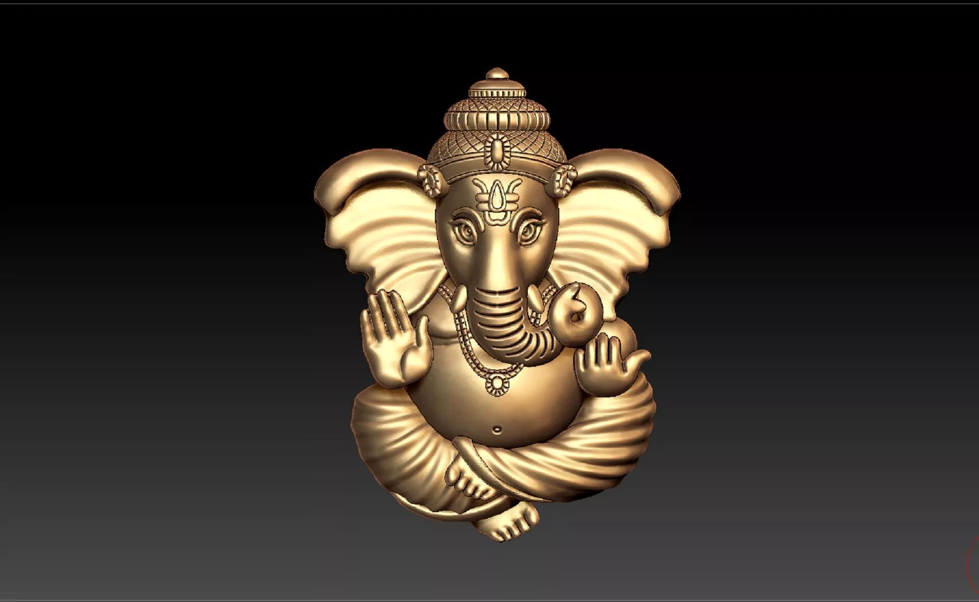 GANAPATHI VINAYAGAR PENDENT 3D print model