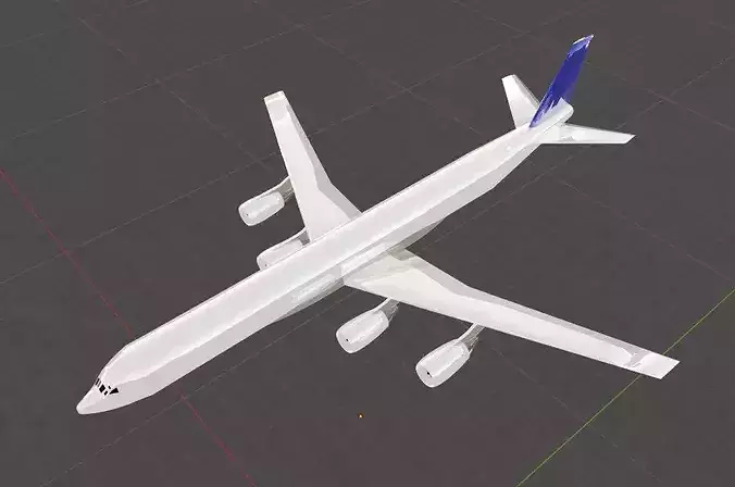 DC-8-73 Style Modernized Quad Jetliner - Custom Plane