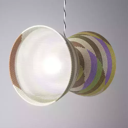 Stephen Burks Man Made Double Basket Lamp