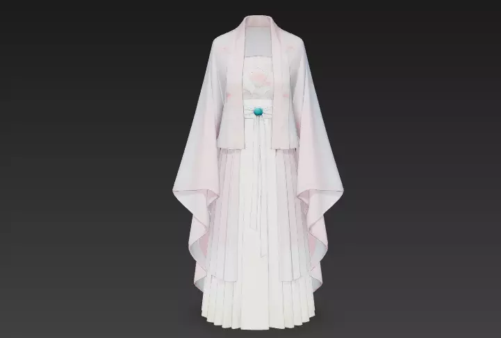clothing Hanfu ancient costume Tang suit Song Dynasty 3D model