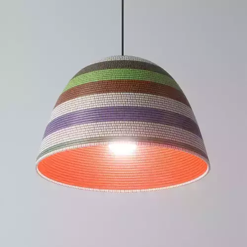 Stephen Burks Man Made Single Basket Lamp 3D model
