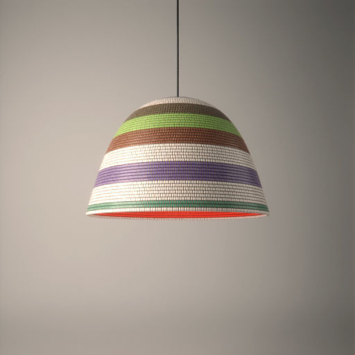 Stephen Burks Man Made Single Basket Lamp 3D model_2
