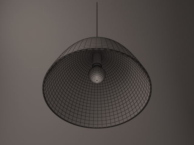 Stephen Burks Man Made Single Basket Lamp 3D model_7