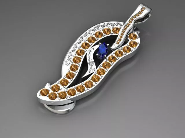 High-Detail 3D Jewelry Design Production Ready CAD Model 3D print model