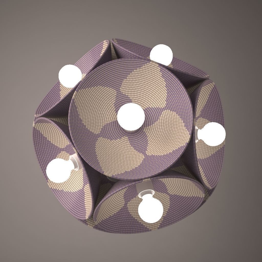Stephen Burks Man Made Starburst Lamp 3D model_3