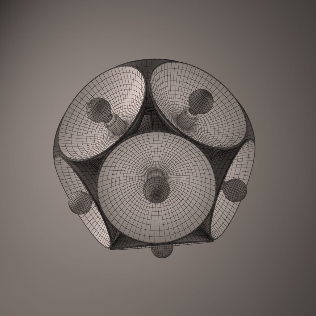 Stephen Burks Man Made Starburst Lamp 3D model_4