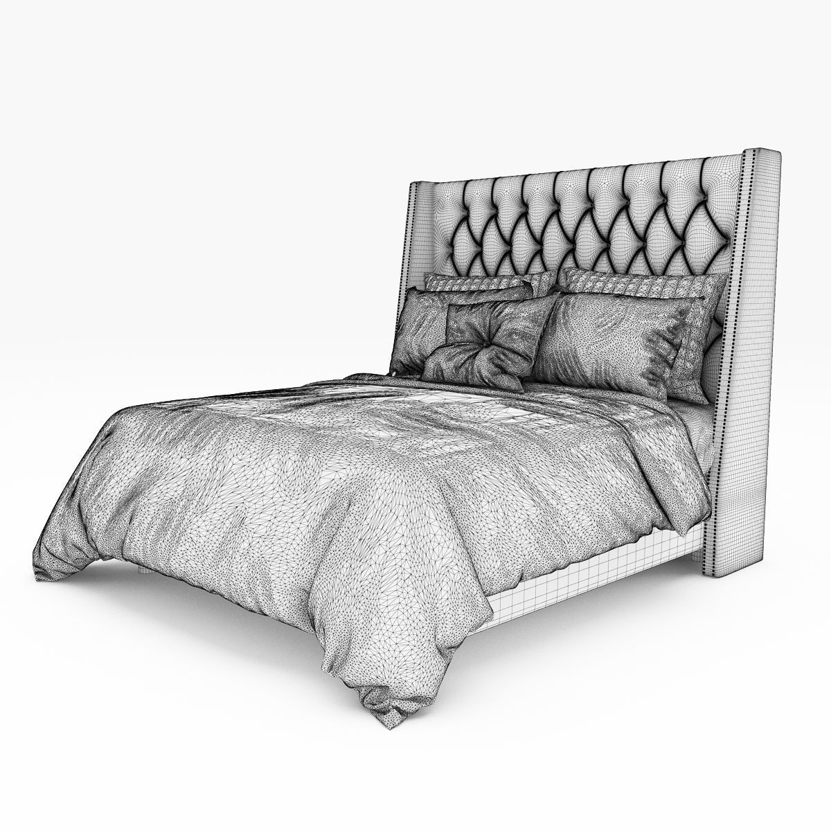 Bed collection 44 3D model_8