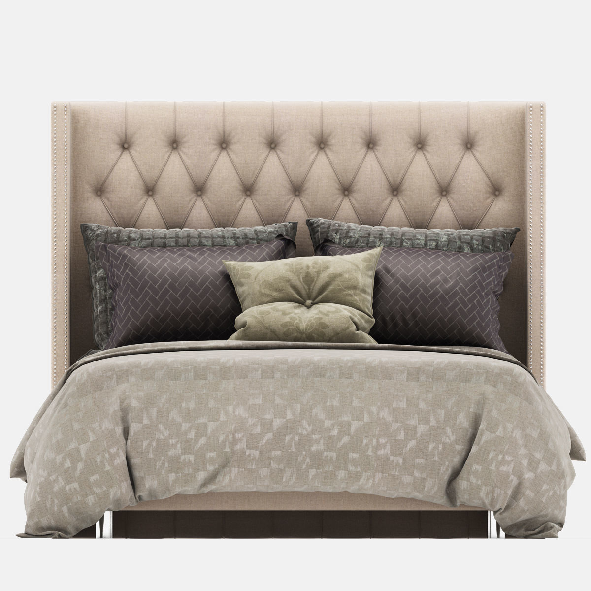 Bed collection 44 3D model_2