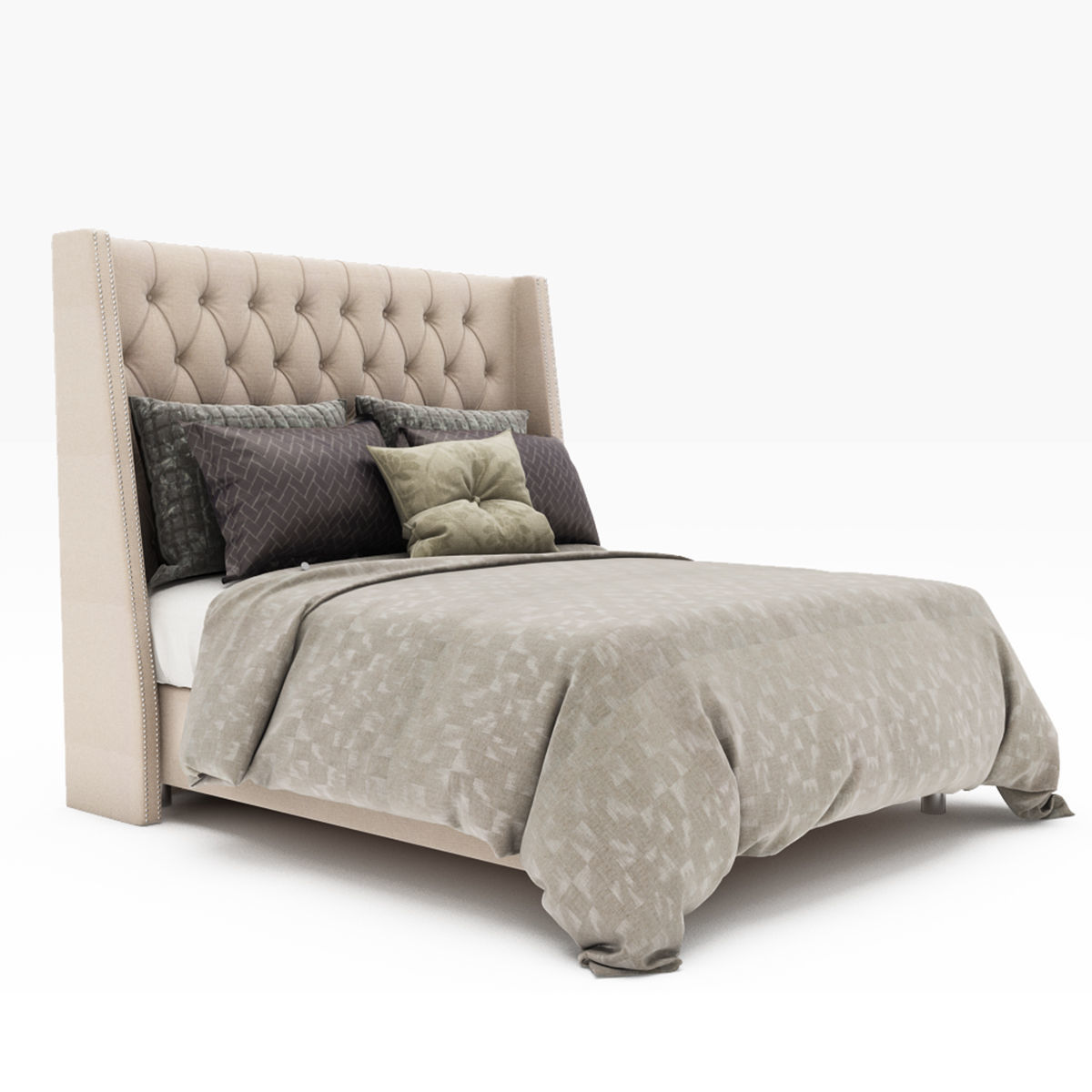 Bed collection 44 3D model_5