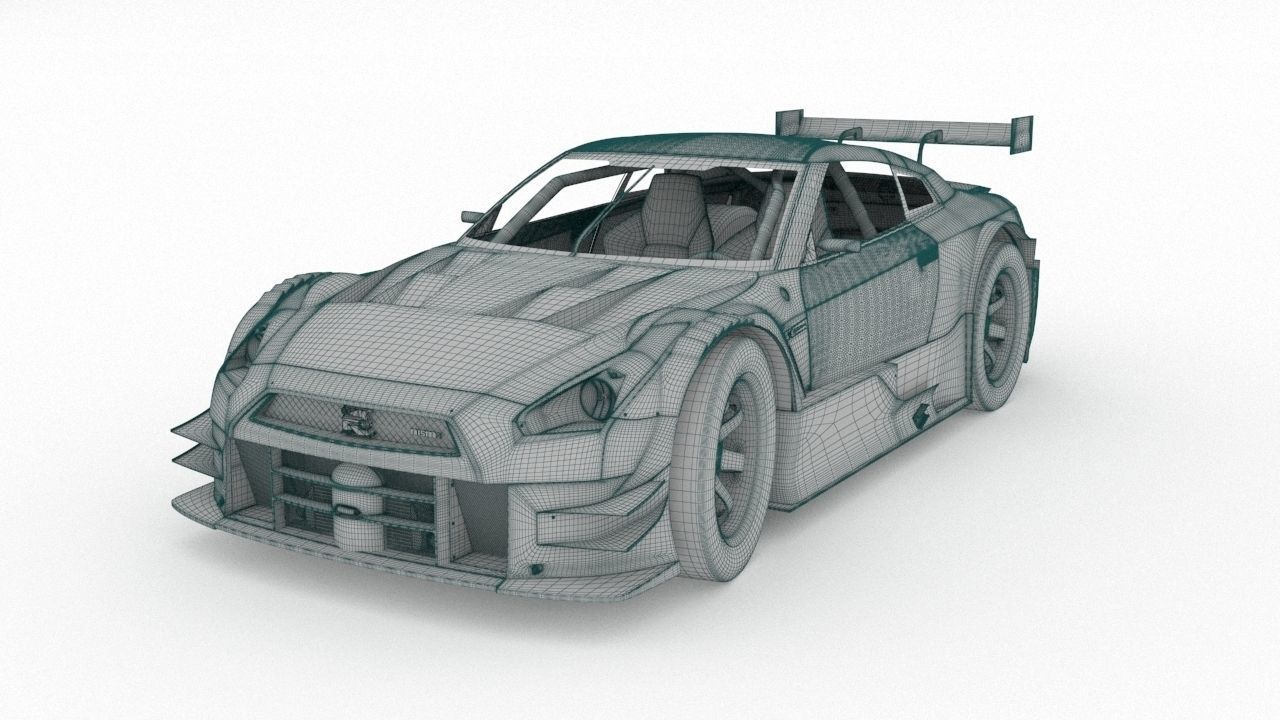 Nissan gtr r35 nismo edition 2017 3D model_4
