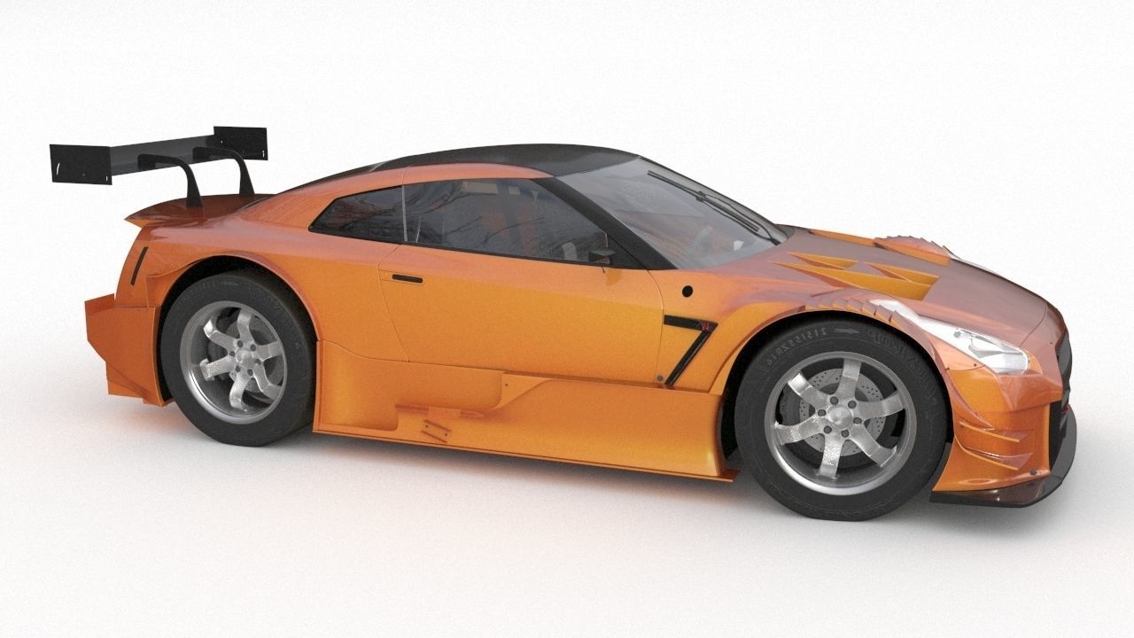 Nissan gtr r35 nismo edition 2017 3D model_2