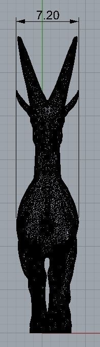 Decoration mountain goat 3D print model_2