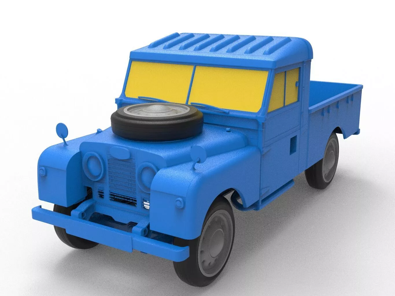 Land Rover 1958 Classic Car 3D print model