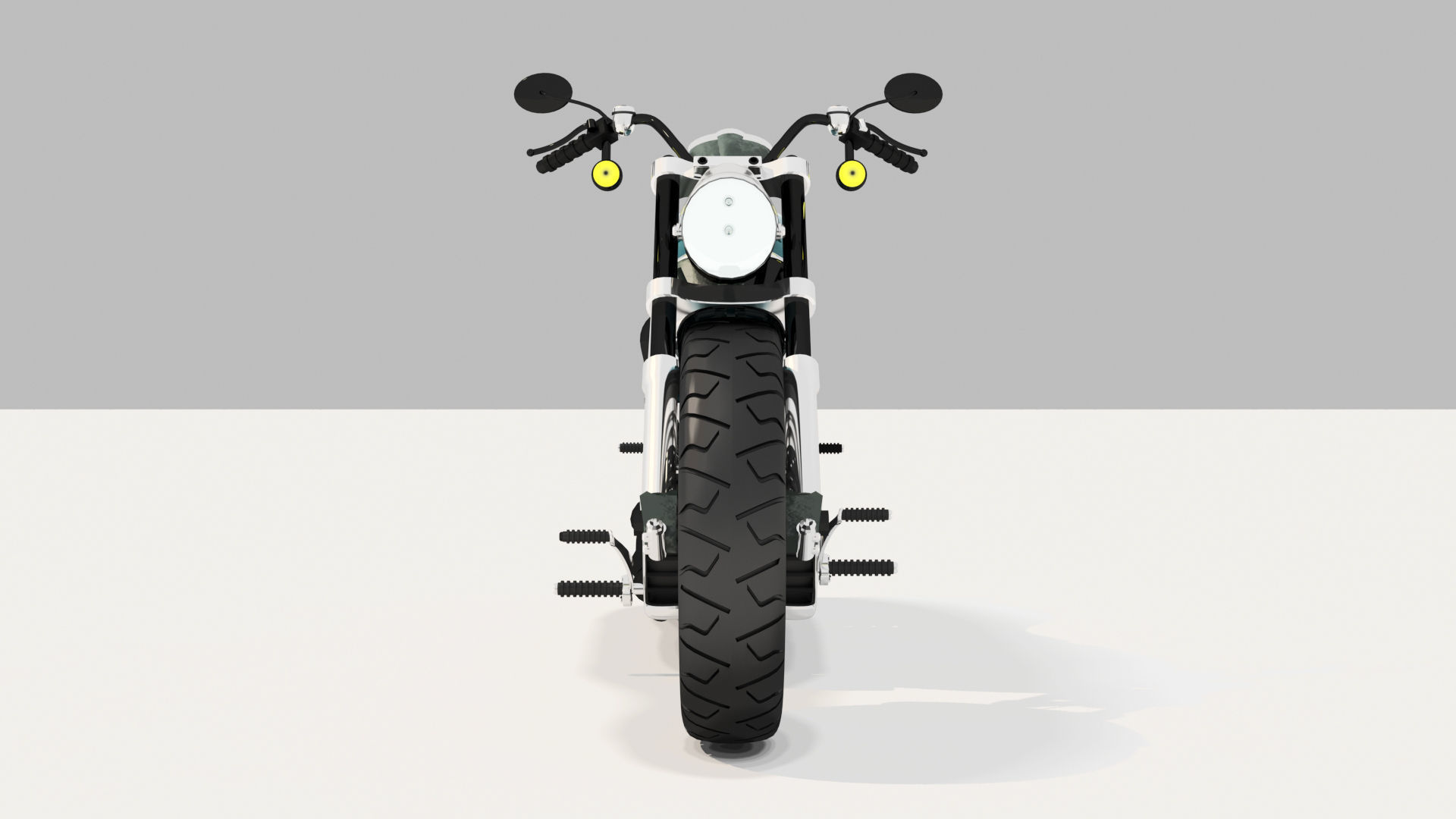Harley Davidson Motorcycle 3D model_1