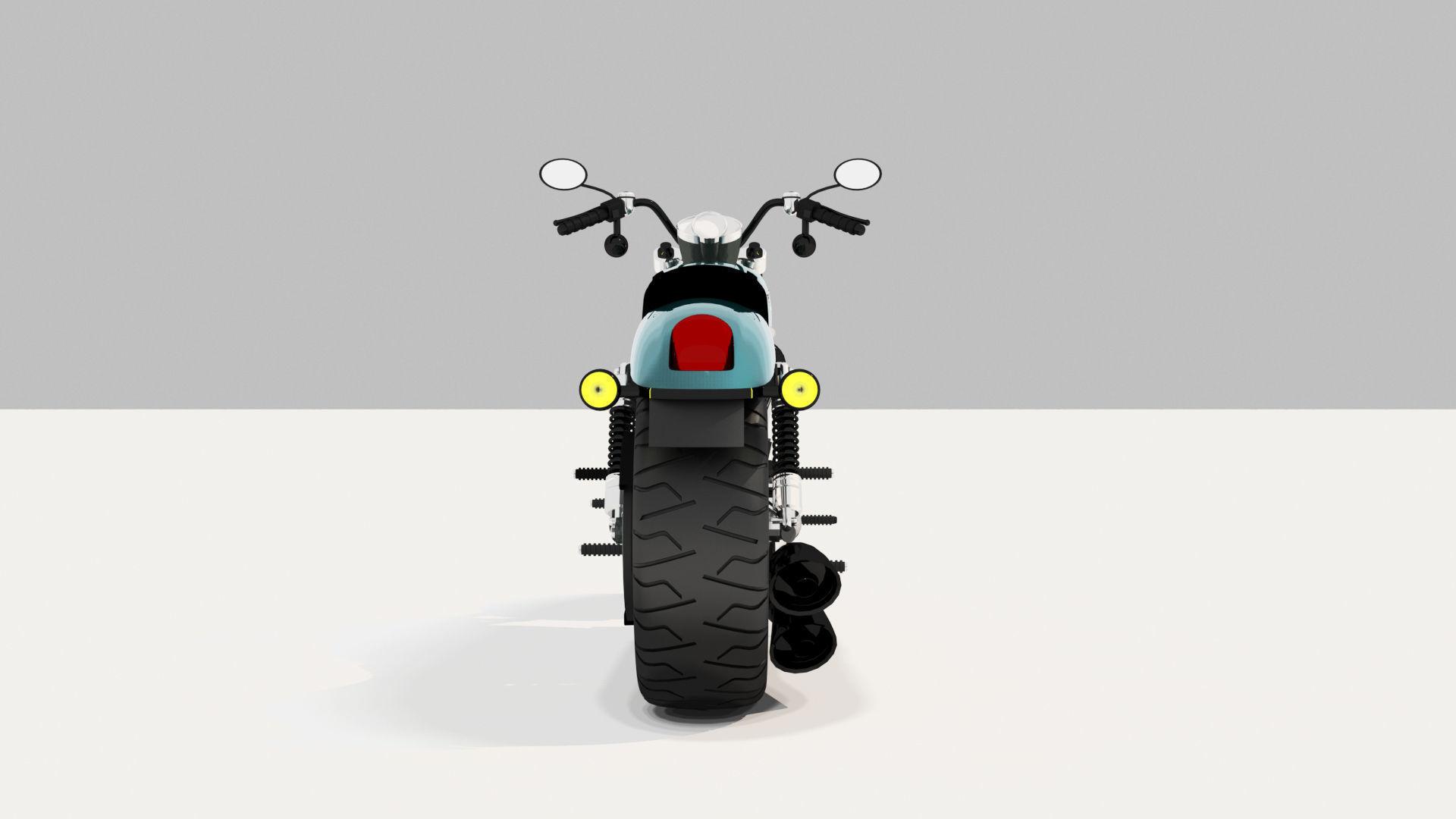 Harley Davidson Motorcycle 3D model_4