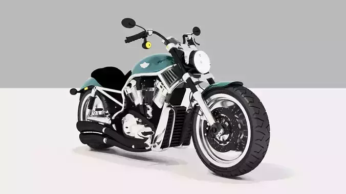 Harley Davidson Motorcycle 3D model