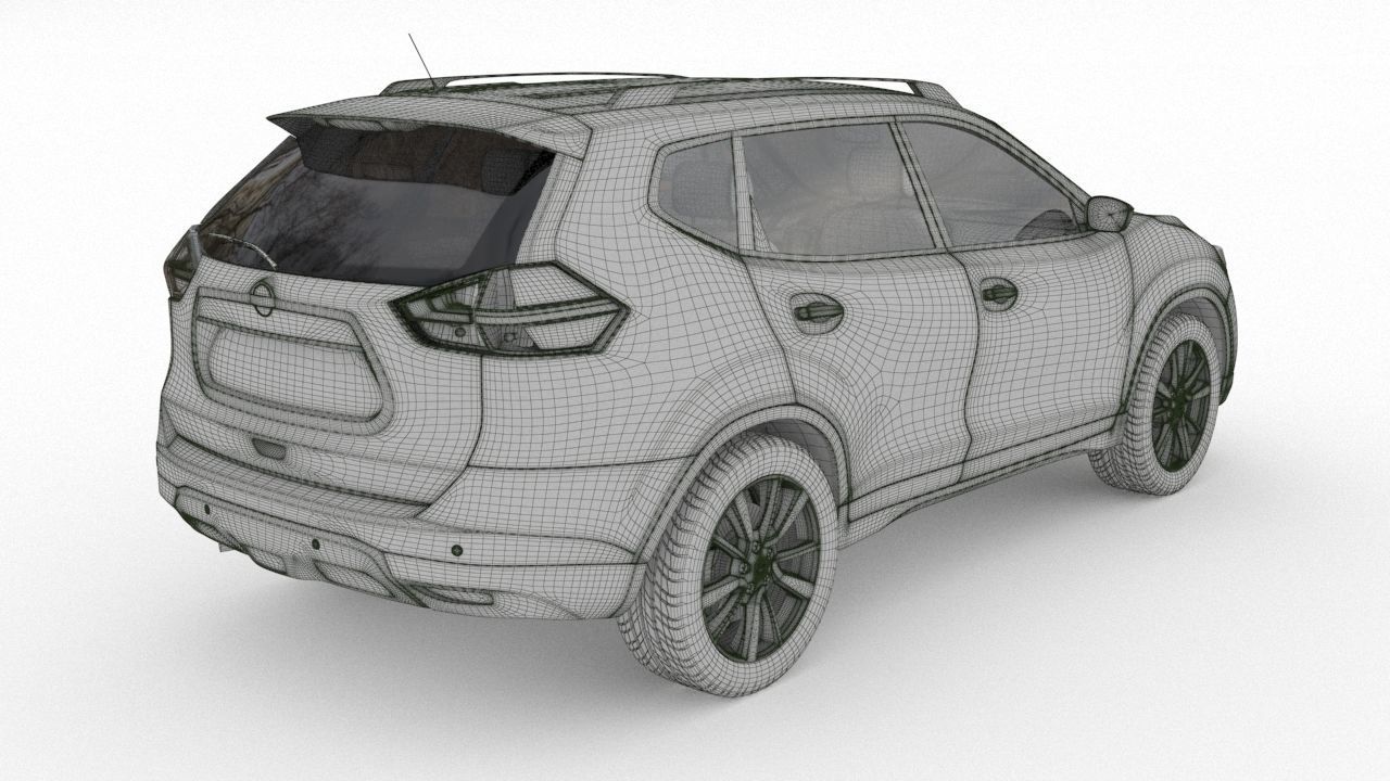 Nissan X-trail 3D model_4