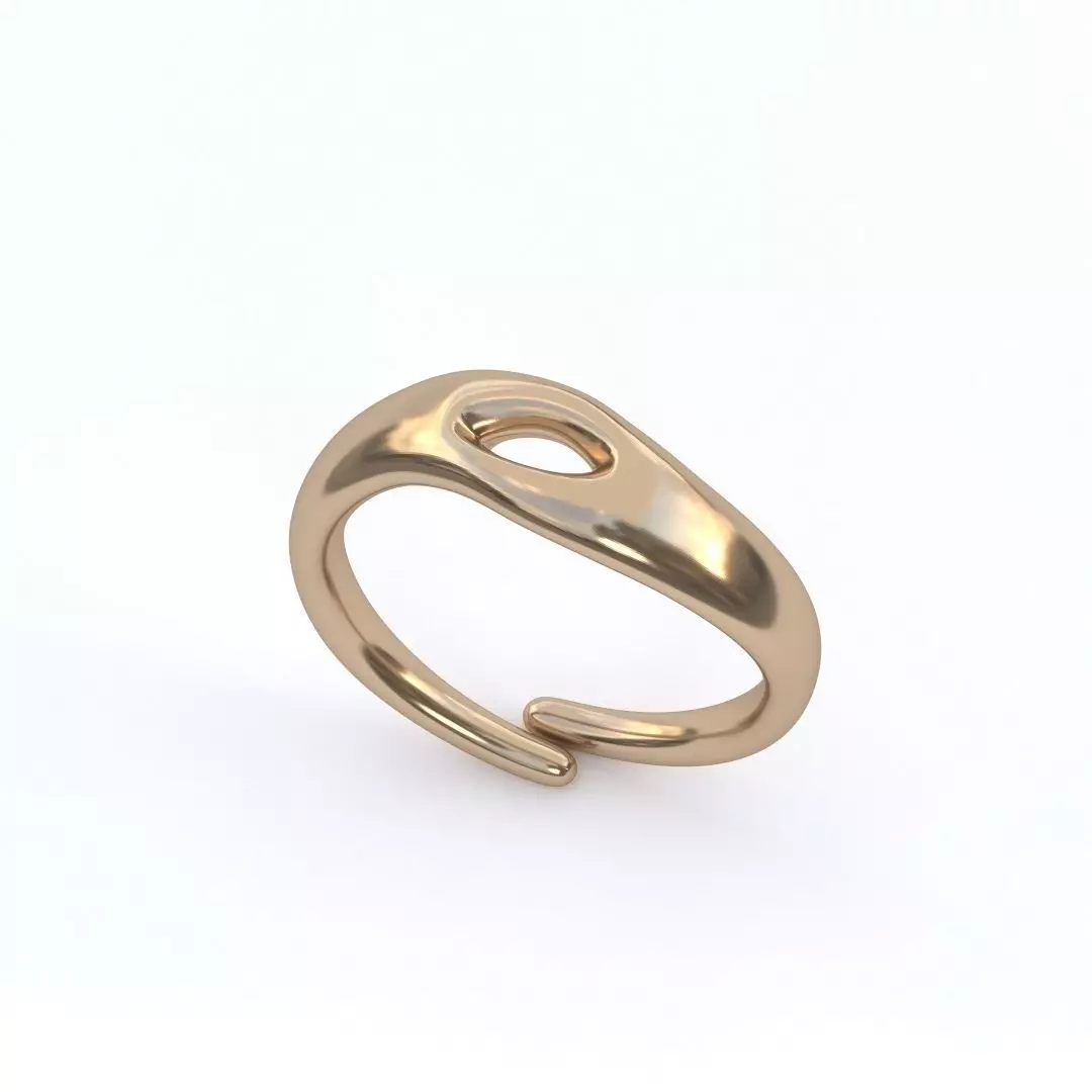 Flowing Stream - Smooth Ring Free 3D print model