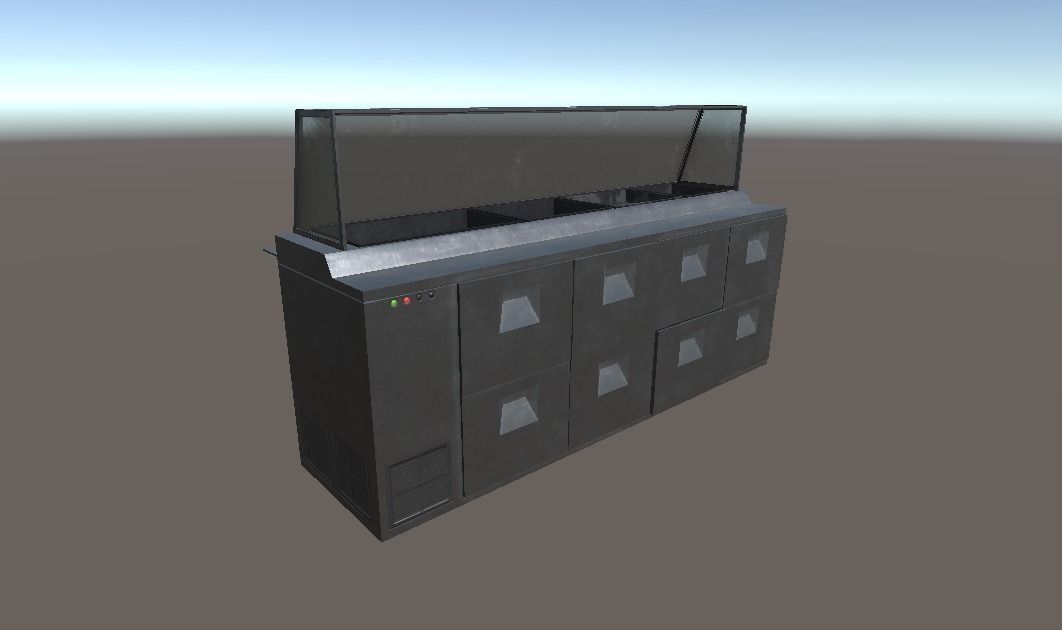 Prison Dining Room Equipment Low-poly 3D model_10