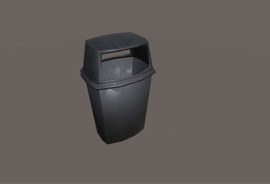 Prison Dining Room Equipment Low-poly 3D model_6