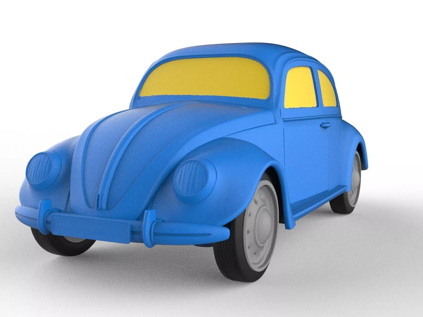 Volkswagen Beetle 1949 Classic Car 3D print model