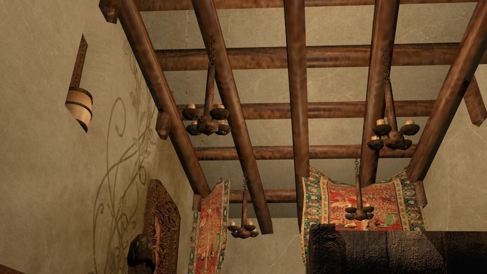 Medieval Tavern Low-poly 3D model_4