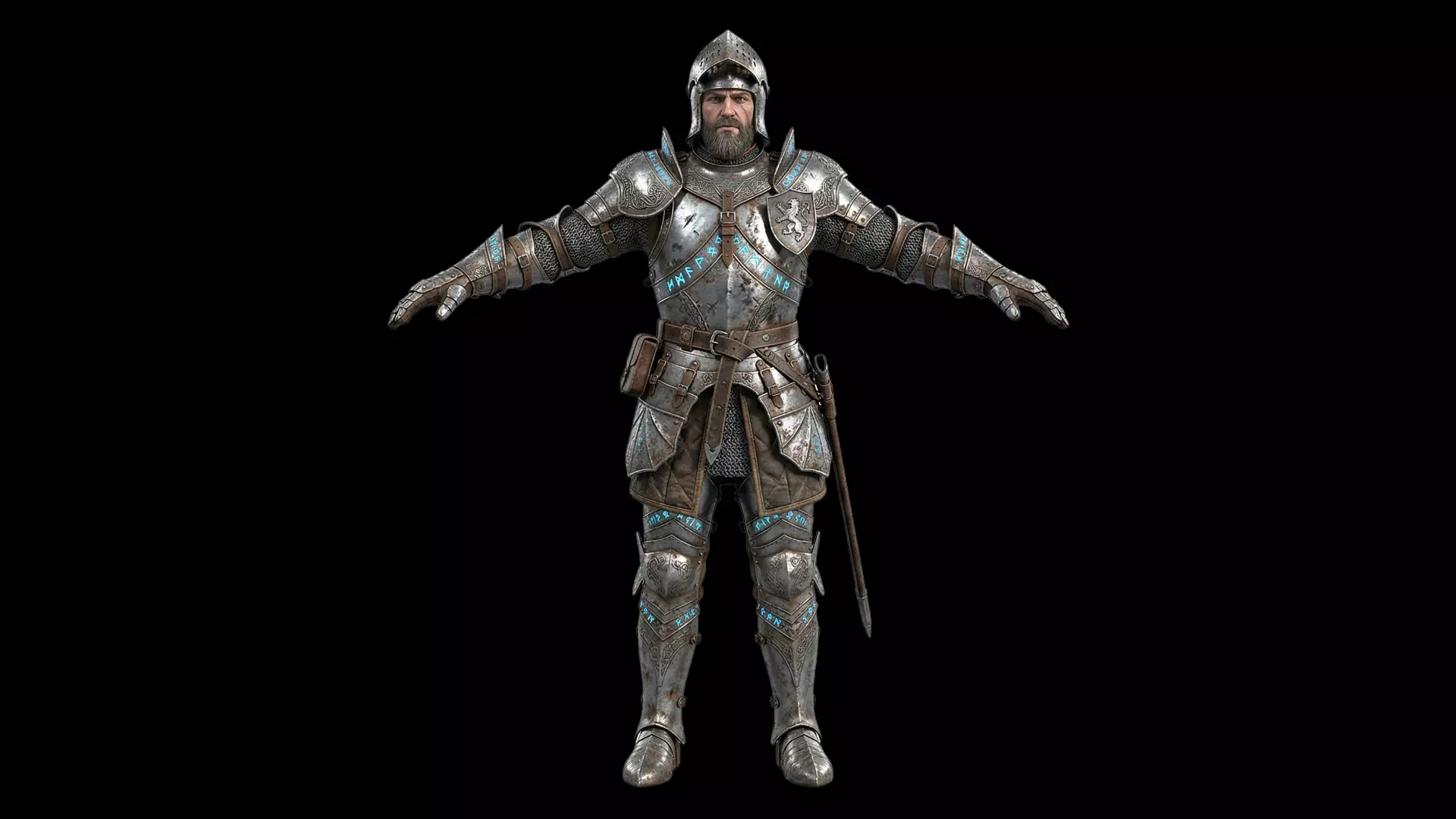 Armored Knight Medieval Warrior Free 3D print model