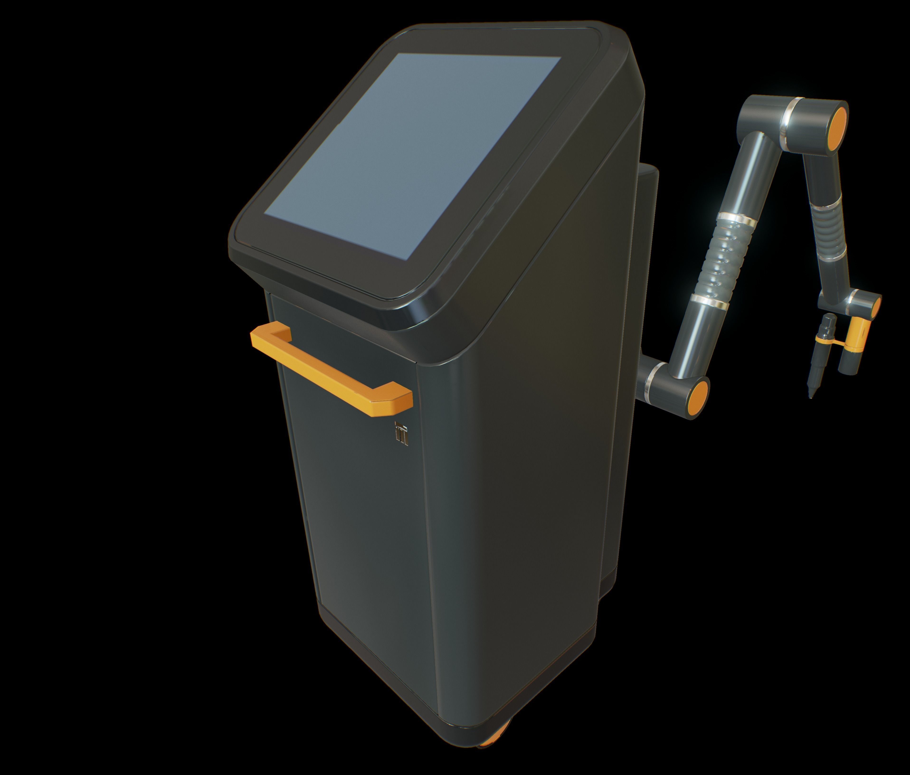 Tattoo robot Free low-poly 3D model_0