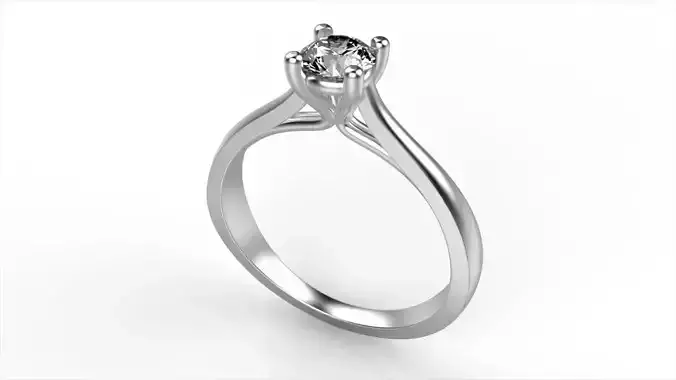 Cathedral Solitaire Ring