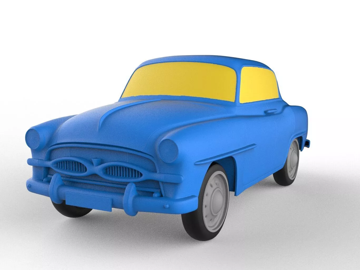Toyota Crown 1955 Classic Car 3D print model