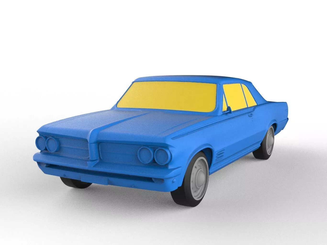 Pontiac Tempest 1967 Classic Car 3D print model
