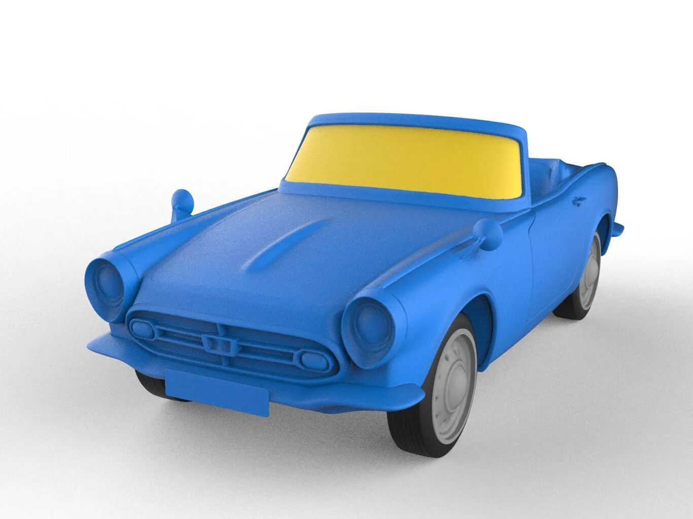 Honda S800 1971 Classic Car 3D print model