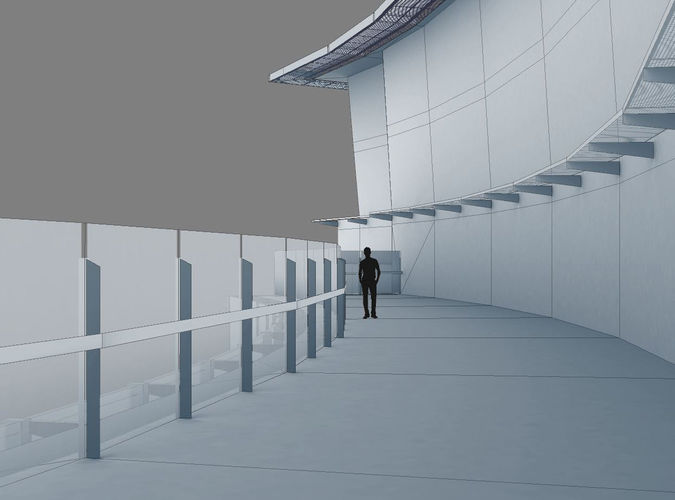 Empress State Building London Low-poly 3D model 3