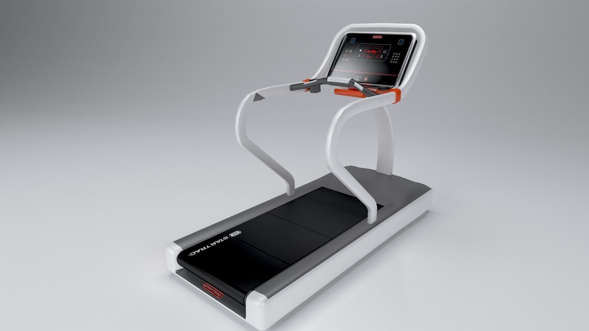 Star trac treadmill low poly Low-poly 3D model_5