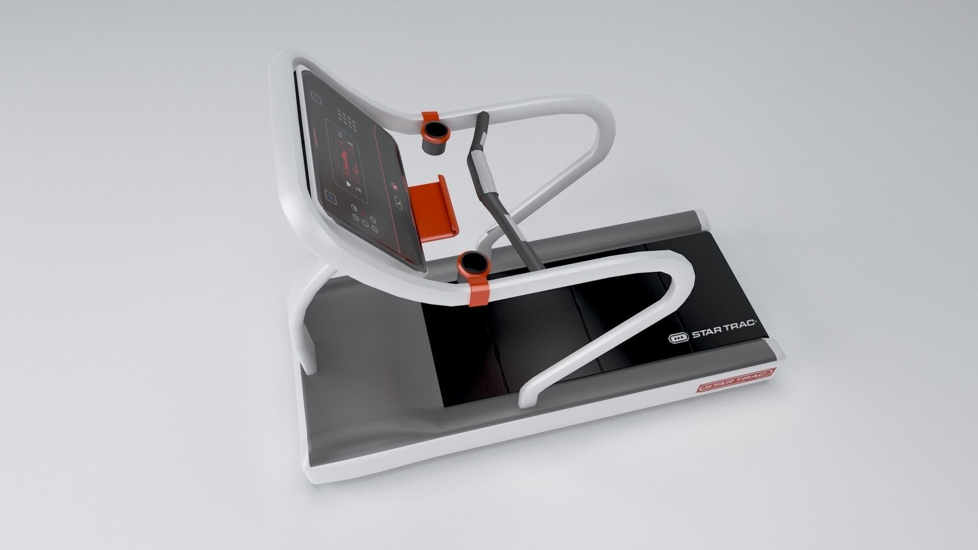 Star trac treadmill low poly Low-poly 3D model_7